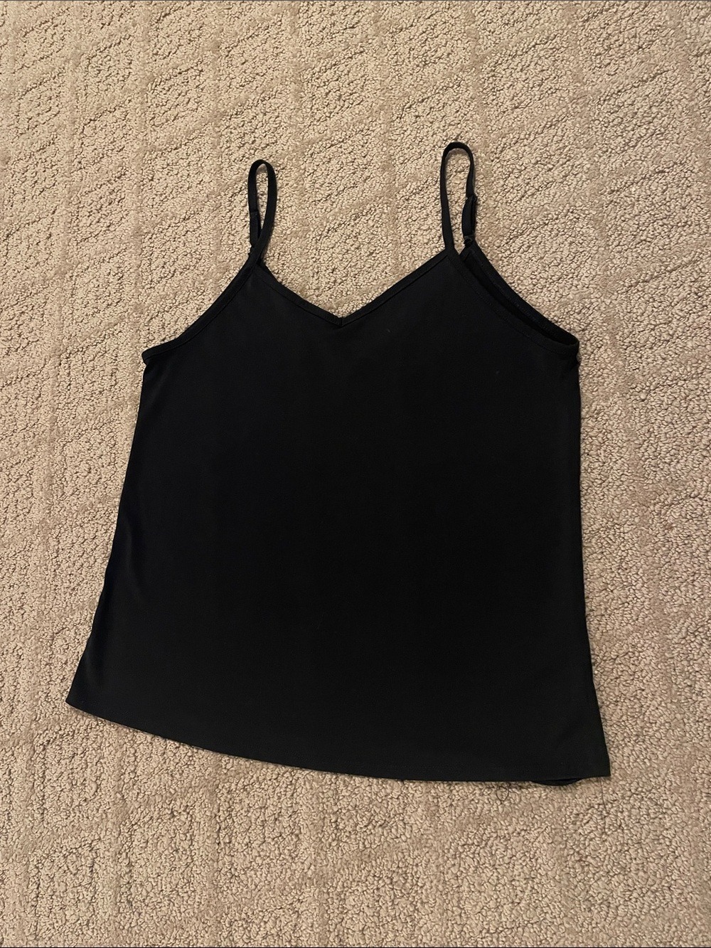Stella & Dot Black V-Neck Spaghetti Strap Tank Top- SET OF TWO